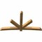 Ekena Millwork Alberta Rough Sawn Timber Gable Bracket, Western Red Cedar, 108"W x 63"H x 6"D x 6"F, 14/12 Pitch GBW108X63X0606ALB00RWR - alternate 2